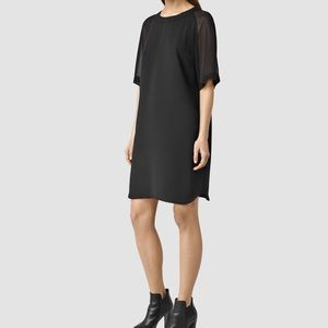 ALLSAINTS UMA Sheer Sleeve dress